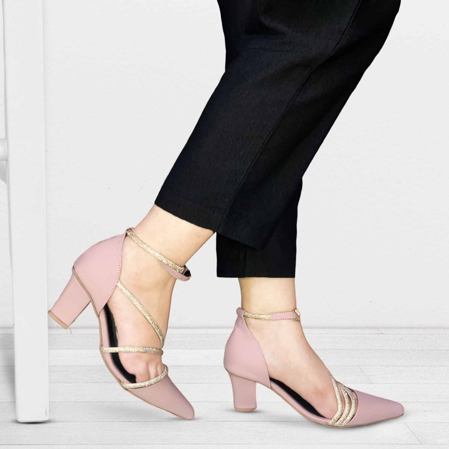 AYRA HEEL SANDAL | BABY PINK
