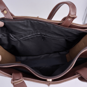 Luna Tote Bag Dark Brown Color