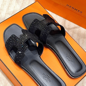 Hermes Stone Slipper