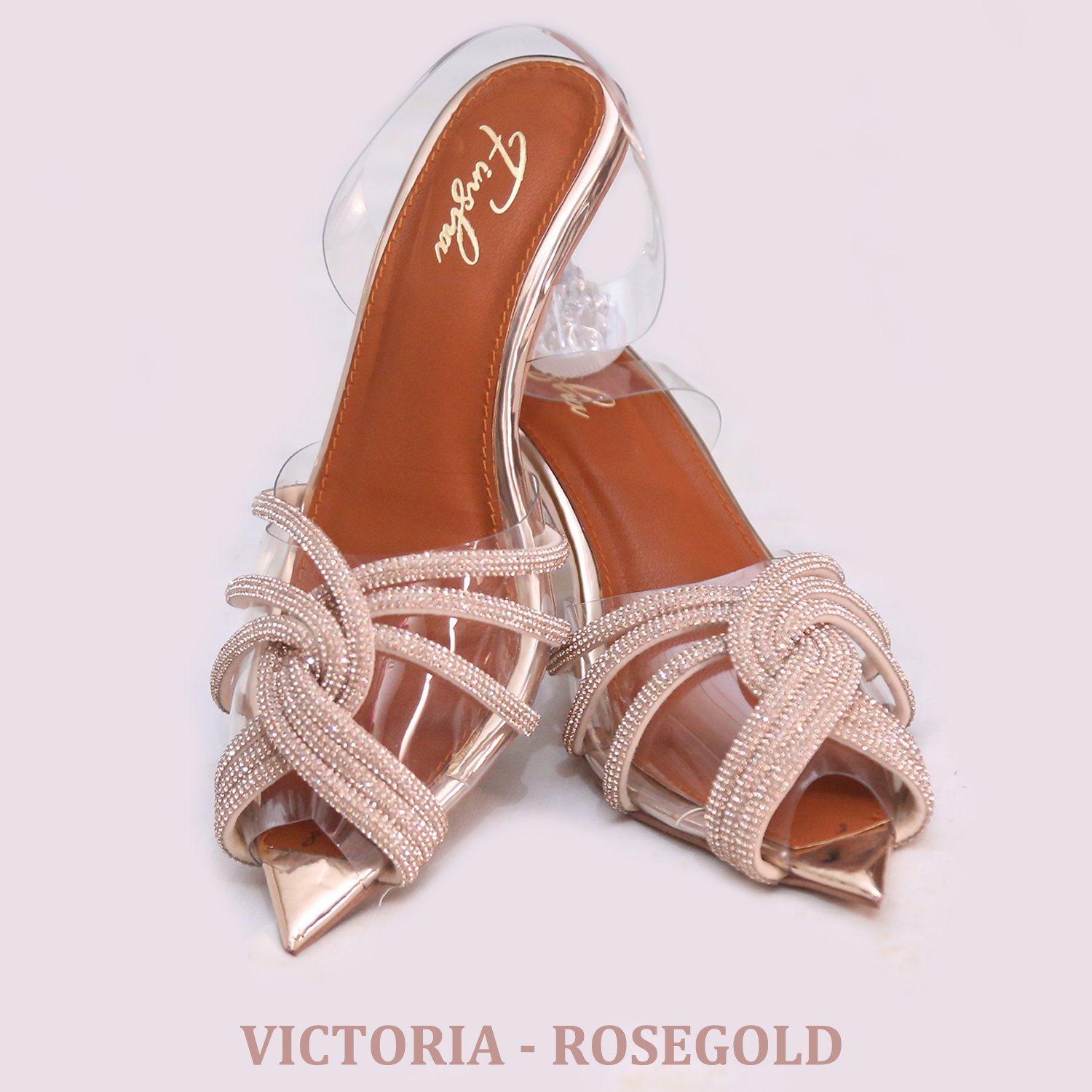 VICTORIA HEEL SANDAL | ROSE GOLD