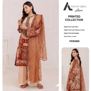 Adans Libas Printed Lawn ZA-47