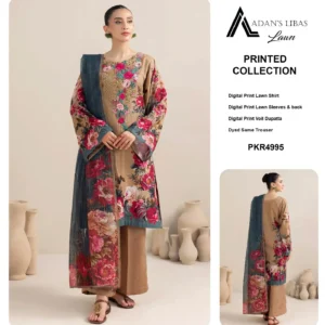 Adans Libas Printed Lawn ZA-43