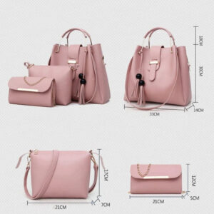 Alexa 3 Pcs bag Large Size Pink color
