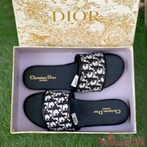 Dior Logo Pattern Flats