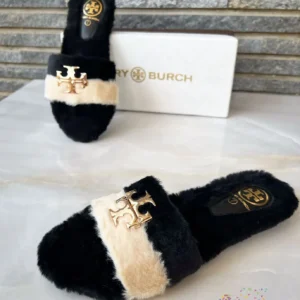 Tory Burch Fur Slides