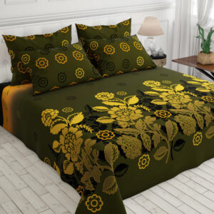 3 Pcs Cotton Bedsheet-Brick (Premium)