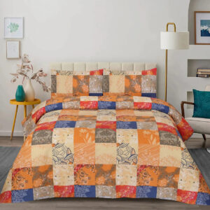 3 Pcs Cotton Bedsheet- 1236 (Premium)