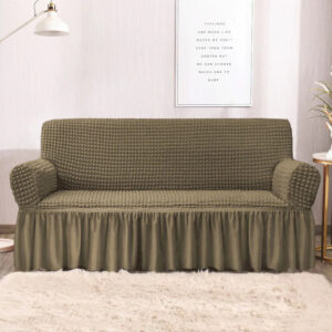 RUFFELED SUR SUCKER TURKISH SOFA COVER - Mouse