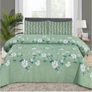 3 Pcs Cotton Bedsheet-Decent (Premium)