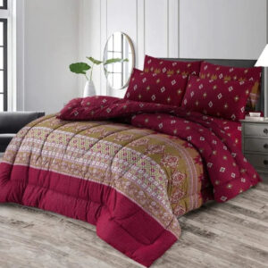 Double Bed 6 pc Winter Razai Set (Heavy Filling) RZ-28