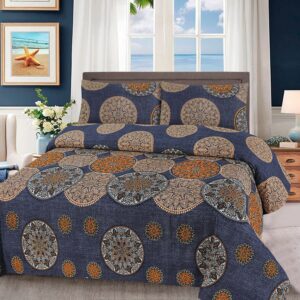 3 Pcs Cotton Bedsheet- XARA 4 (Premium)