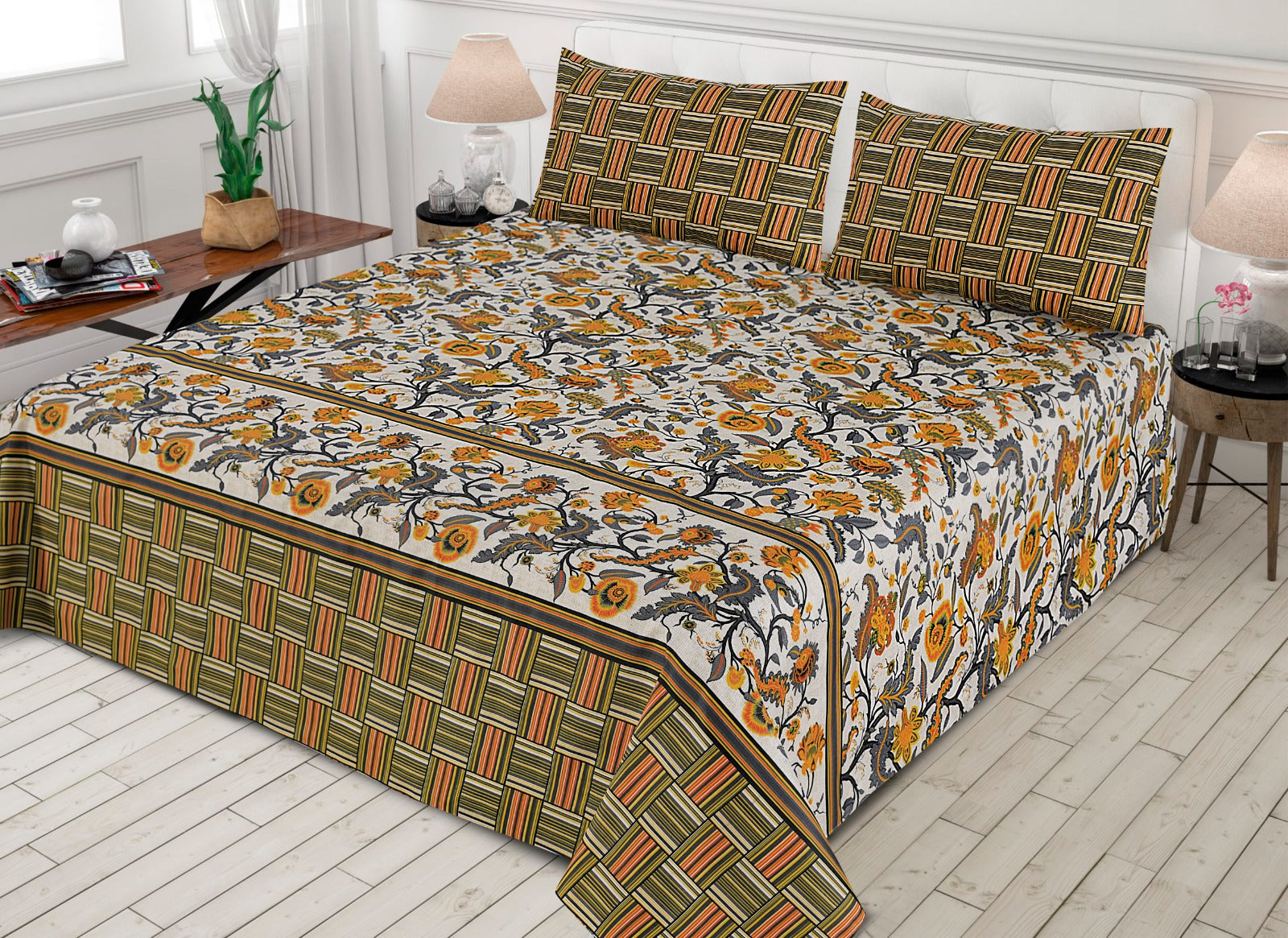 3 Pcs Bedsheet B-104