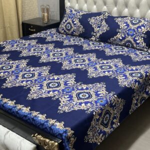 3 Pcs Cotton Bedsheet- XARA 7655-3327 (Premium)