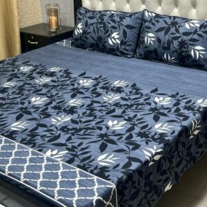 3 Pcs Cotton Bedsheet- XARA 7655-3338 (Premium)