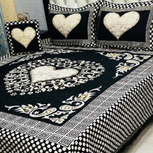 Velvet Bridal Bedsheet Set-4 Pcs 20