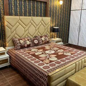 Velvet Bridal Bedsheet Set-4 Pcs 03