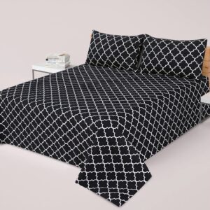 3 Pcs Cotton Bedsheet-1237  (Premium)