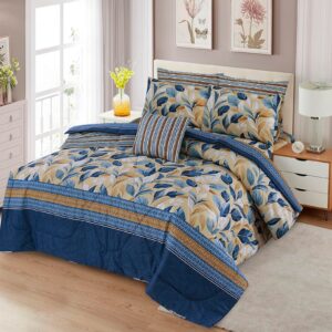 7 Pcs Comforter Set TFH-1097 (Light Filling)