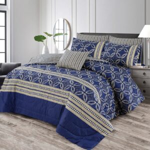 7 Pcs Comforter Set DZ-62 ( light weight filling )