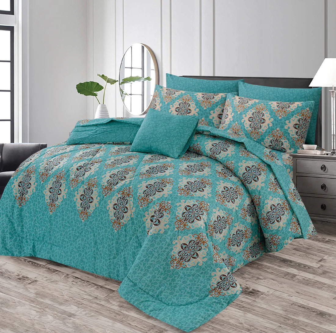 7 Pcs Comforter Set-B50